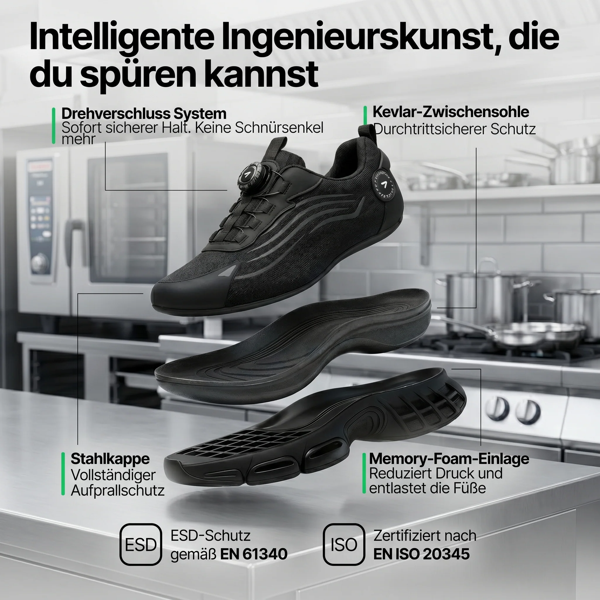1+1 GRATIS: BLITZ® S3 Pro – Komfort für lange Schichten in der Küche - Image 2